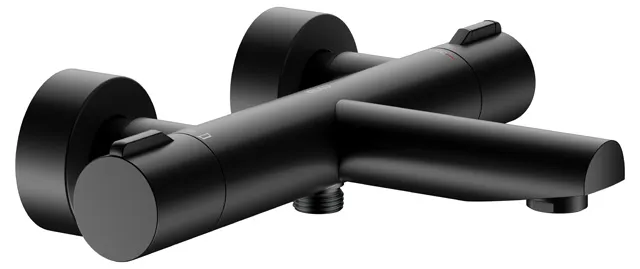 Plan blue Thermostat-Wannenarmatur Aufputz schwarz matt Plan blue Thermostat-Wannenarmatur Aufputz schwarz matt