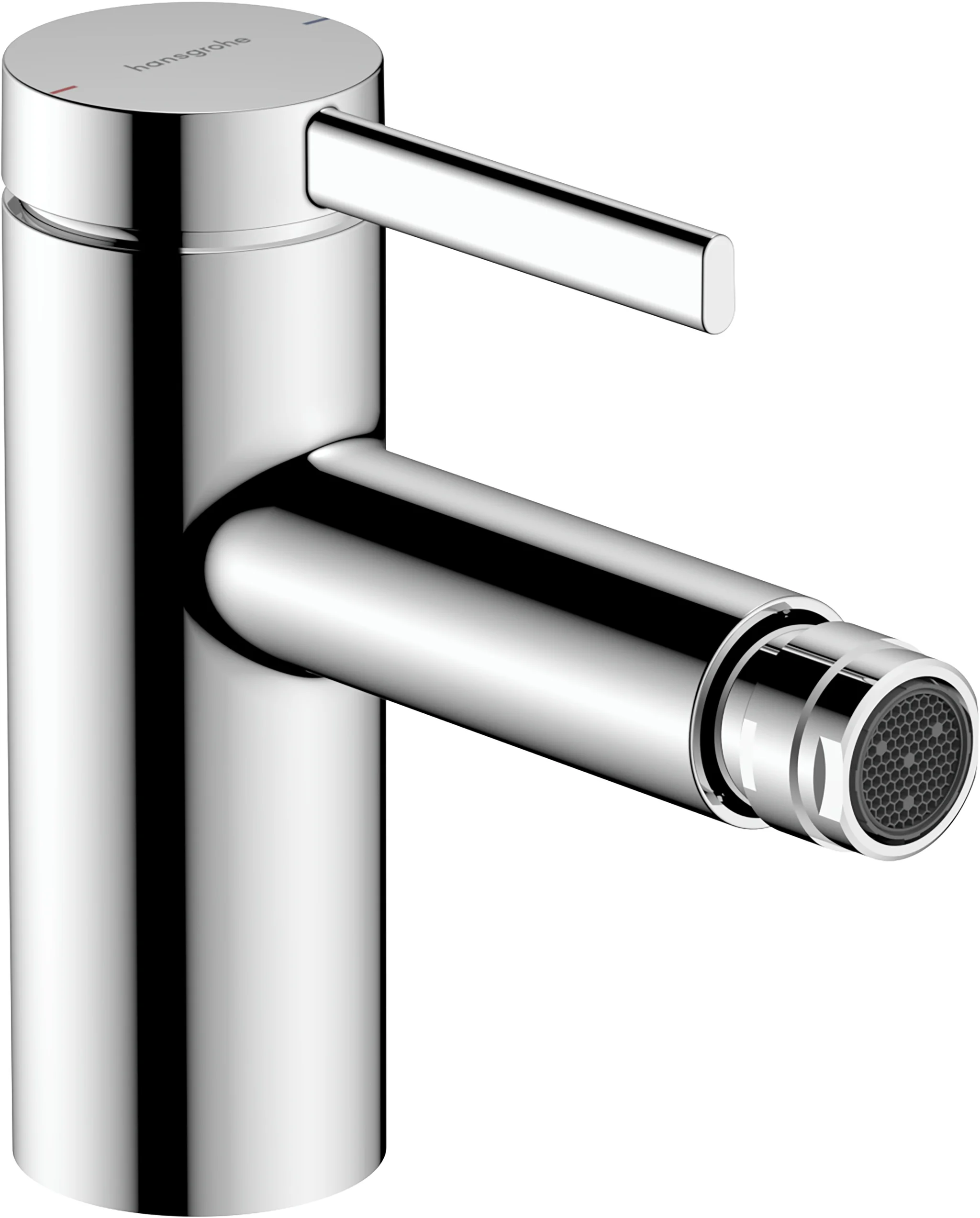 Hansgrohe Bidetmischer Zesis S chrom, Einhebel-Bedienung, Ausladung 122 mm, Auslaufhöhe 83 mm, Normalstrahl, max. Durchfluss 5 l/min, Keramikmischsystem, einstellbare Temperaturbegrenzung, für Durchlauferhitzer geeignet