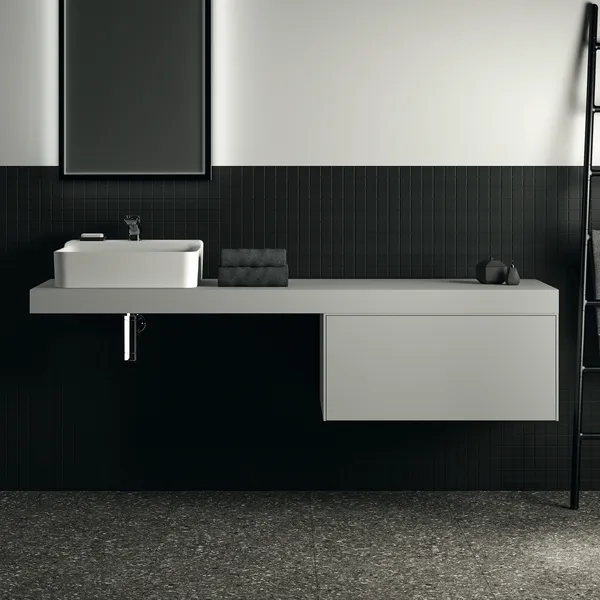 Konsole Conca, 1800x505x80mm, Weiß Konsole Conca, 1800x505x80mm, Weiß