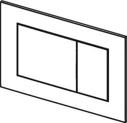 „TECEnow“ WC-Betätigungsplatte für Zweimengentechnik