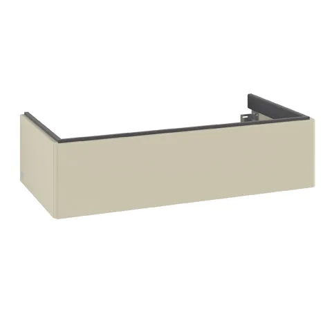 Villeroy & Boch Waschtischunterschrank für Schrankwaschtisch „Antao“ 988 × 256 × 493 mm Silk Grey Matt Lacquer, ohne Hahnlochbohrung, für Becken mittig, ohne Beleuchtung Villeroy & Boch Waschtischunterschrank für Schrankwaschtisch „Antao“ 988 × 256 × 493 mm Silk Grey Matt Lacquer, ohne Hahnlochbohrung, für Becken mittig, ohne Beleuchtung