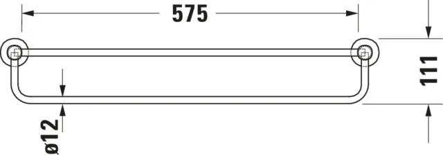 Duravit Handtuchablage „D-Code“ in chrom Duravit Handtuchablage „D-Code“ in chrom