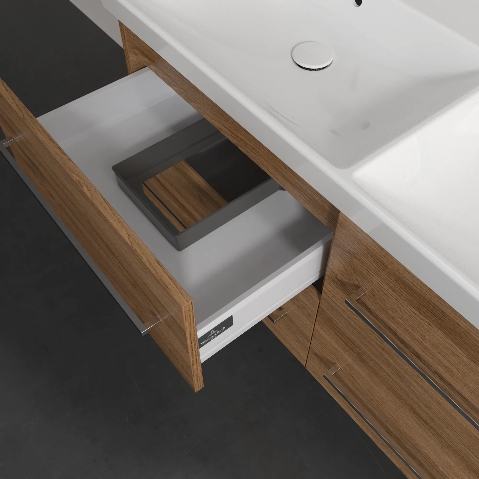 Villeroy & Boch Avento Unterschrank für Unterbauwaschbecken 1180x514x484mm Kansas Oak