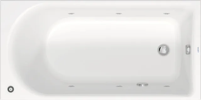 Duravit Whirlwanne „D-Neo“ rechteck 1500 × 750 mm, Fußablauf mit Jet Project, in Weiß Duravit Whirlwanne „D-Neo“ rechteck 1500 × 750 mm, Fußablauf mit Jet Project, in Weiß