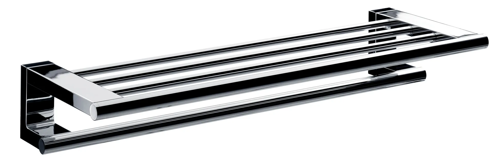 emco system 2 Doppel-Badetuchablage 600 mm, chrom emco system 2 Doppel-Badetuchablage 600 mm, chrom