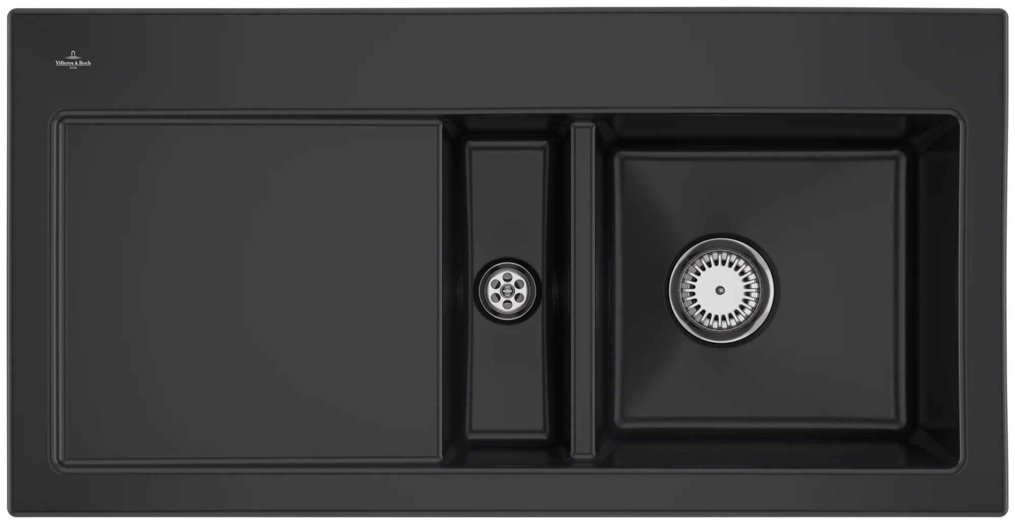 Villeroy & Boch Subway 60 Einbauspüle 671201 Pure Black