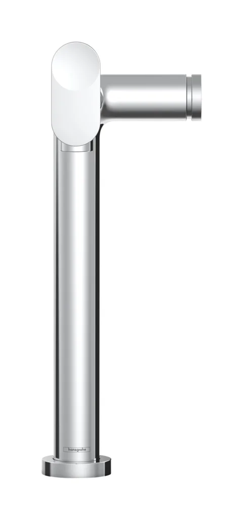 Hansgrohe Aqittura M91 FilterSystem 240, 1jet Starter Set Chrom – hochwertiger Küchenmischer mit Laminarstrahl und getrennter Wasserführung für gefiltertes Trinkwasser