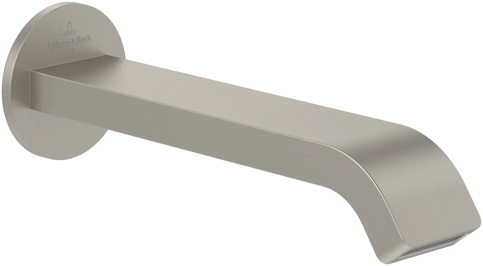 Badewannenauslauf „Dawn“ 20,1 cm in Brushed Nickel Matt Badewannenauslauf „Dawn“ 20,1 cm in Brushed Nickel Matt