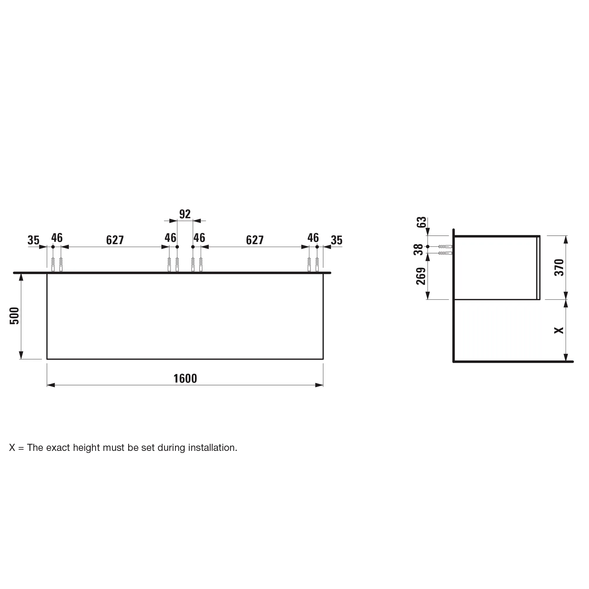 Laufen Schubladenelement „Ilbagnoalessi“ 1600 × 370 × 500 mm Eiche hell, ohne Hahnlochbohrung Laufen Schubladenelement „Ilbagnoalessi“ 1600 × 370 × 500 mm Eiche hell, ohne Hahnlochbohrung