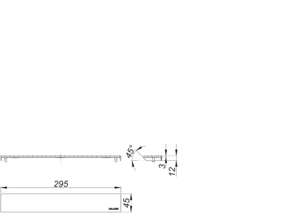 Abdeckung CeraWall Individual Design messing matt