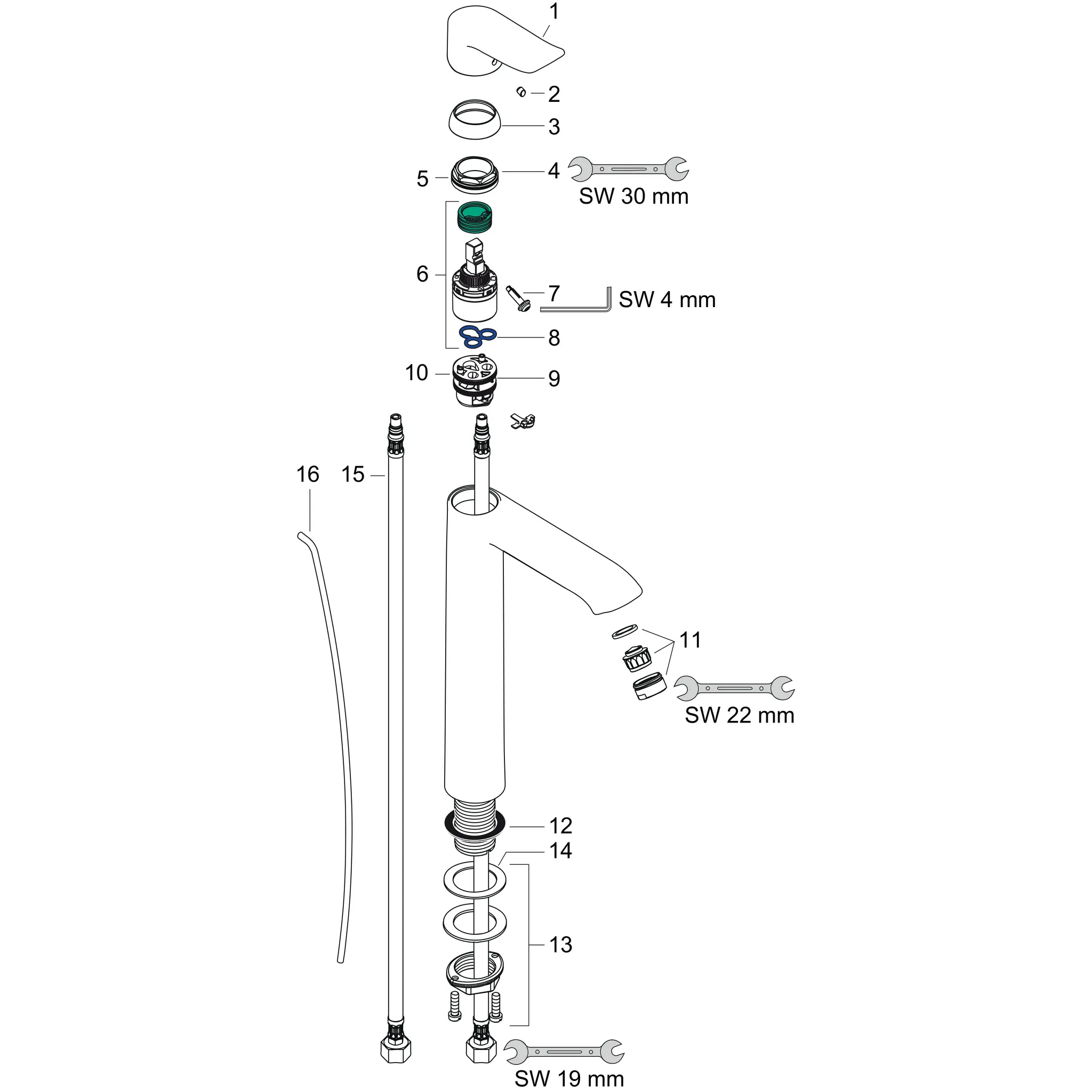 Hansgrohe Mischer Metris Einhebel-Waschtischmischer 260, Chrom Hansgrohe Mischer Metris Einhebel-Waschtischmischer 260, Chrom