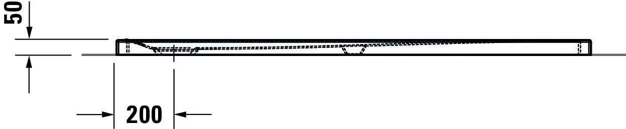 Duravit rechteck Duschwanne „Tempano“ 160 × 75 cm