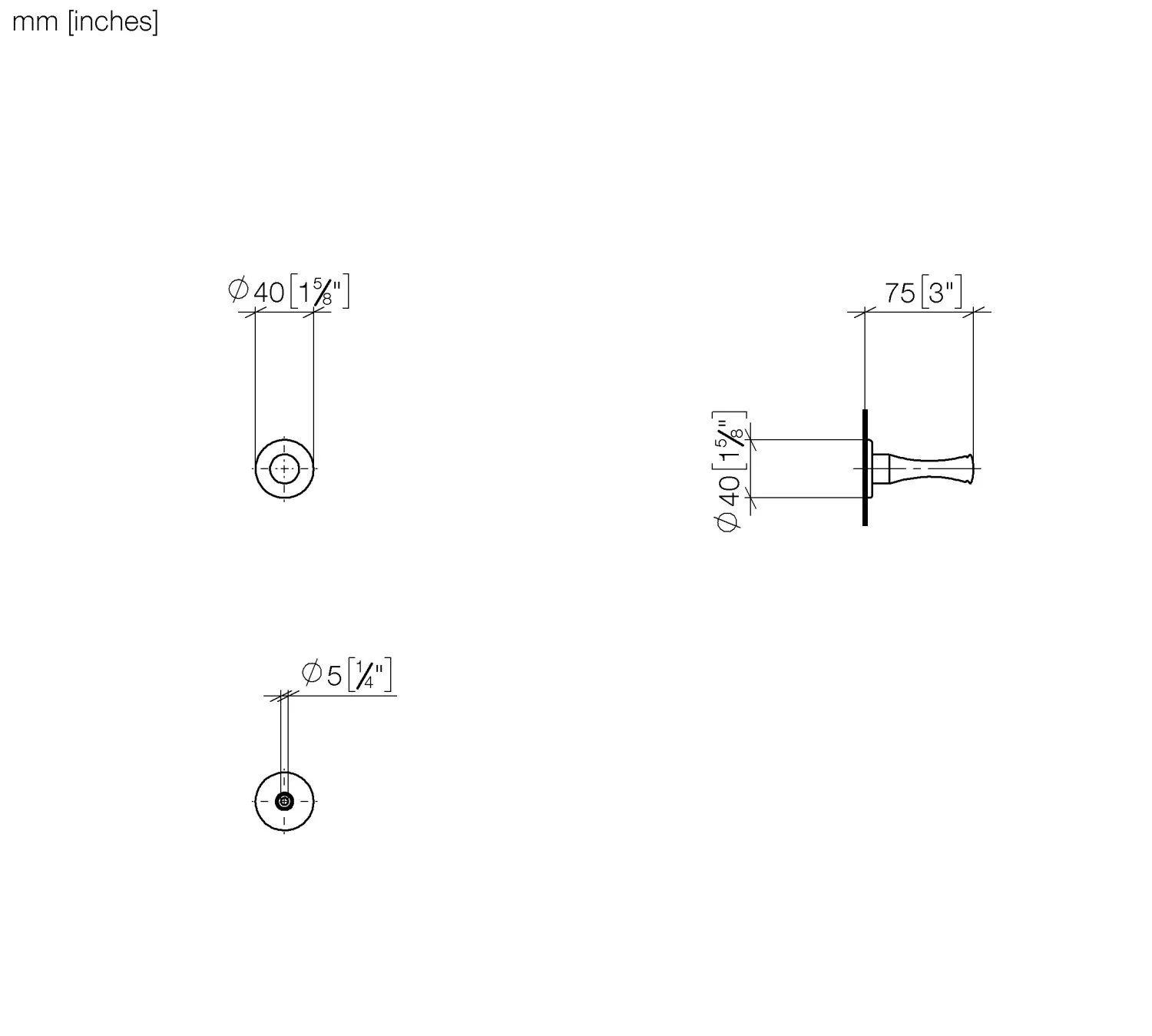 Dornbracht Haken MADISON Dark Bronze gebürstet PVD, Ausladung 75 mm Dornbracht Haken MADISON Dark Bronze gebürstet PVD, Ausladung 75 mm