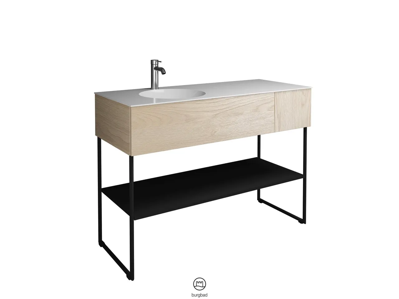 burgbad Badmöbelset „Coco“ in Weiß Matt mit Laserkante burgbad Badmöbelset „Coco“ in Weiß Matt mit Laserkante