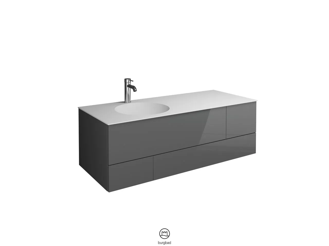 burgbad Coco HGL Waschtischset SFHR120 Mineralguss burgbad Coco HGL Waschtischset SFHR120 Mineralguss