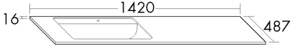 burgbad Mineralguss-Waschtisch MWAV141, Weiß Velvet