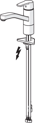 Hansa Einhand-Küchenarmatur Niederdruck „Polo“ Ausladung 215 mm in chrom Hansa Einhand-Küchenarmatur Niederdruck „Polo“ Ausladung 215 mm in chrom
