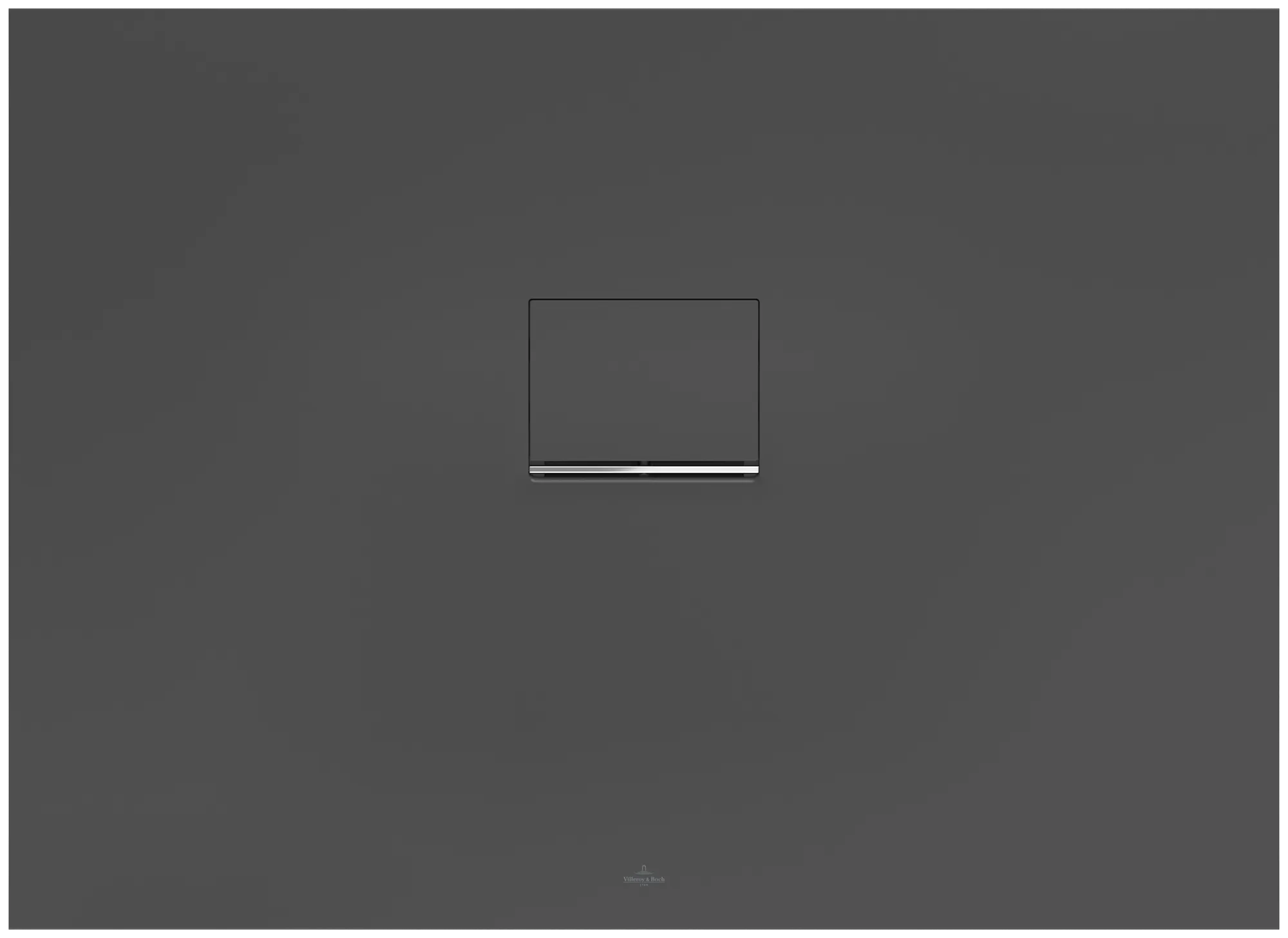 Villeroy & Boch rechteck Duschwanne „Squaro Infinity“ nur flächenbündige Installation 110 × 80 cm in Anthracite Farbe: Anthracite / Größe: 110 × 80 cm