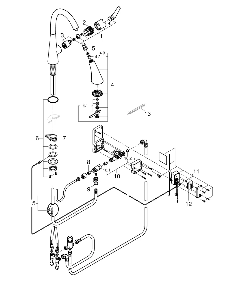 Grohe Zedra Touch Elektronische Einhand-Spültischbatterie, ½ Grohe Zedra Touch Elektronische Einhand-Spültischbatterie, ½