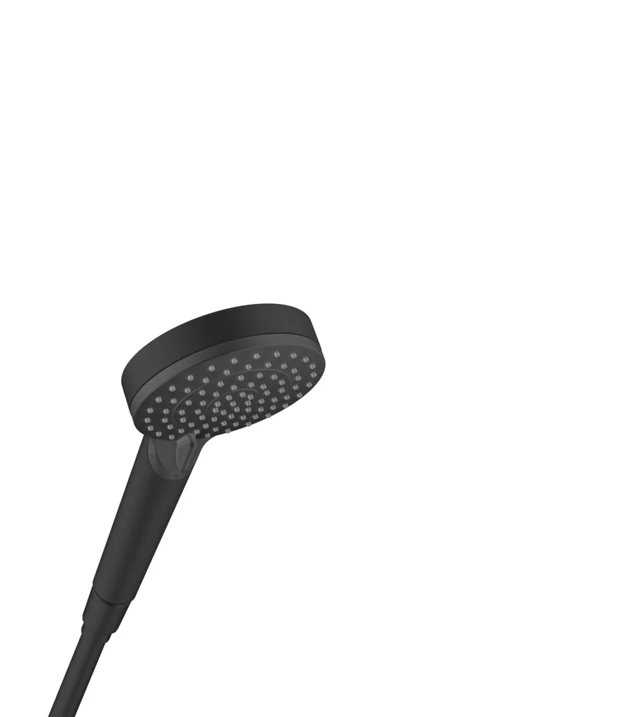 Hansgrohe Handbrause Vernis Blend EcoSmart mattschwarz, 100 mm Brausekopfgröße, Rain & IntenseRain Strahlarten, QuickClean, max. Durchfluss 7,5 l/min ab 4 l/min, Anschluss G 1/2 Hansgrohe Handbrause Vernis Blend EcoSmart mattschwarz, 100 mm Brausekopfgröße, Rain & IntenseRain Strahlarten, QuickClean, max. Durchfluss 7,5 l/min ab 4 l/min, Anschluss G 1/2