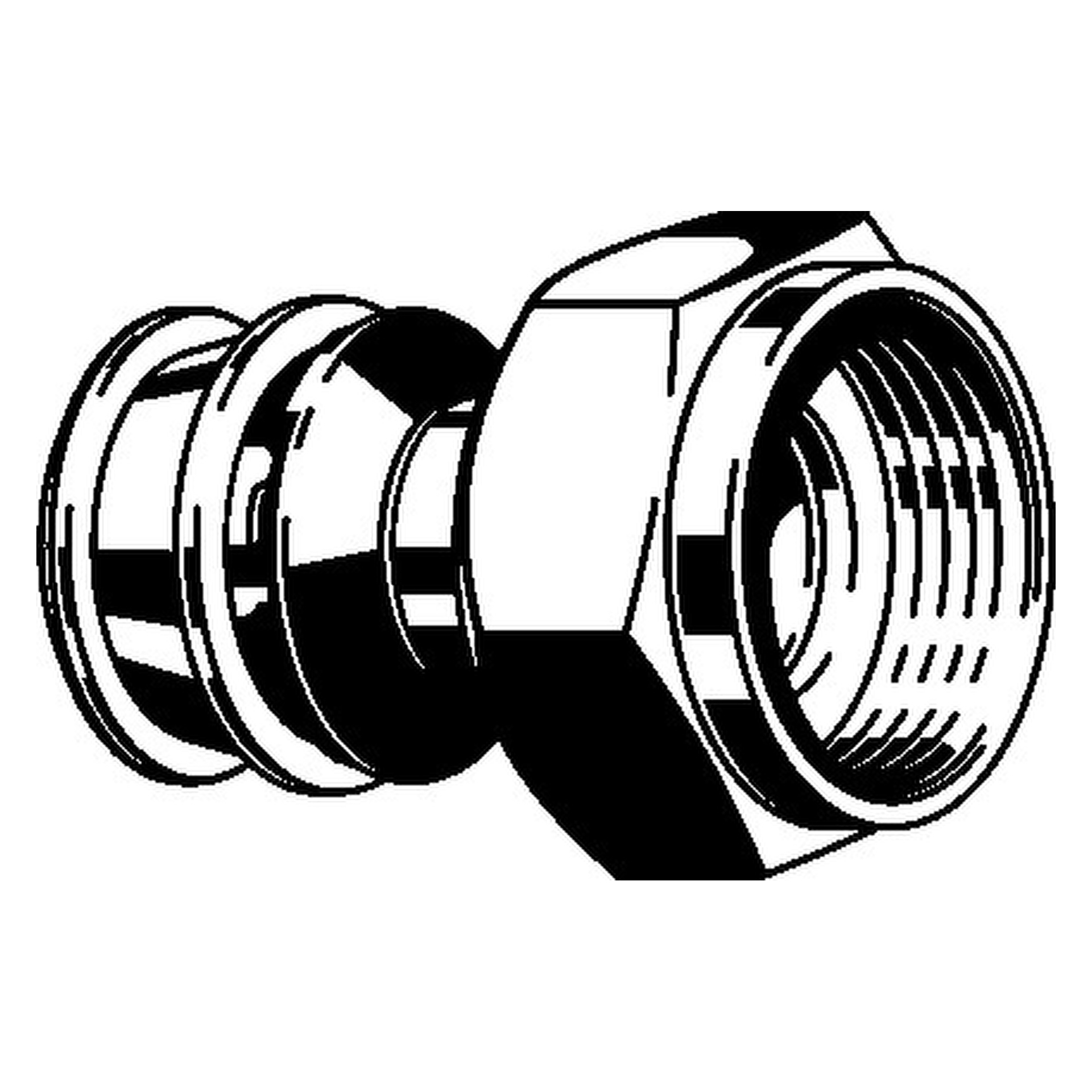 Viega „Raxofix“ Anschlussverschraubung mit 1 Muffe und Innengewinde 25 mm × 1 1/2″