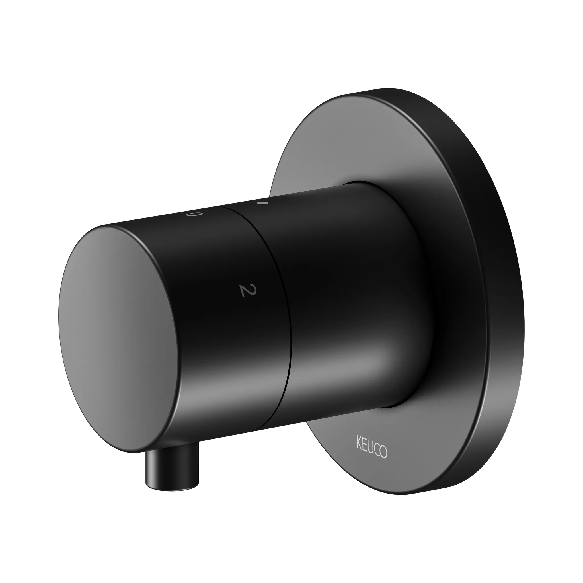 KEUCO IXMO Ab- und Umstellventil Unterputz für 3 Verbraucher IXMO Comfort, rund schwarz matt KEUCO IXMO Ab- und Umstellventil Unterputz für 3 Verbraucher IXMO Comfort, rund schwarz matt