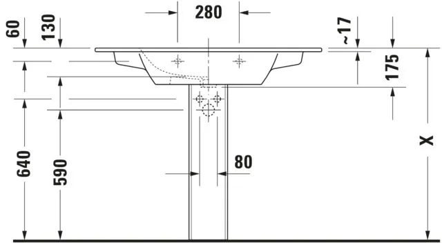 Wandwaschtisch „ME by Starck“, mit Überlauf, Hahnlochposition mittig in Weiß Seidenmatt Wandwaschtisch „ME by Starck“, mit Überlauf, Hahnlochposition mittig in Weiß Seidenmatt