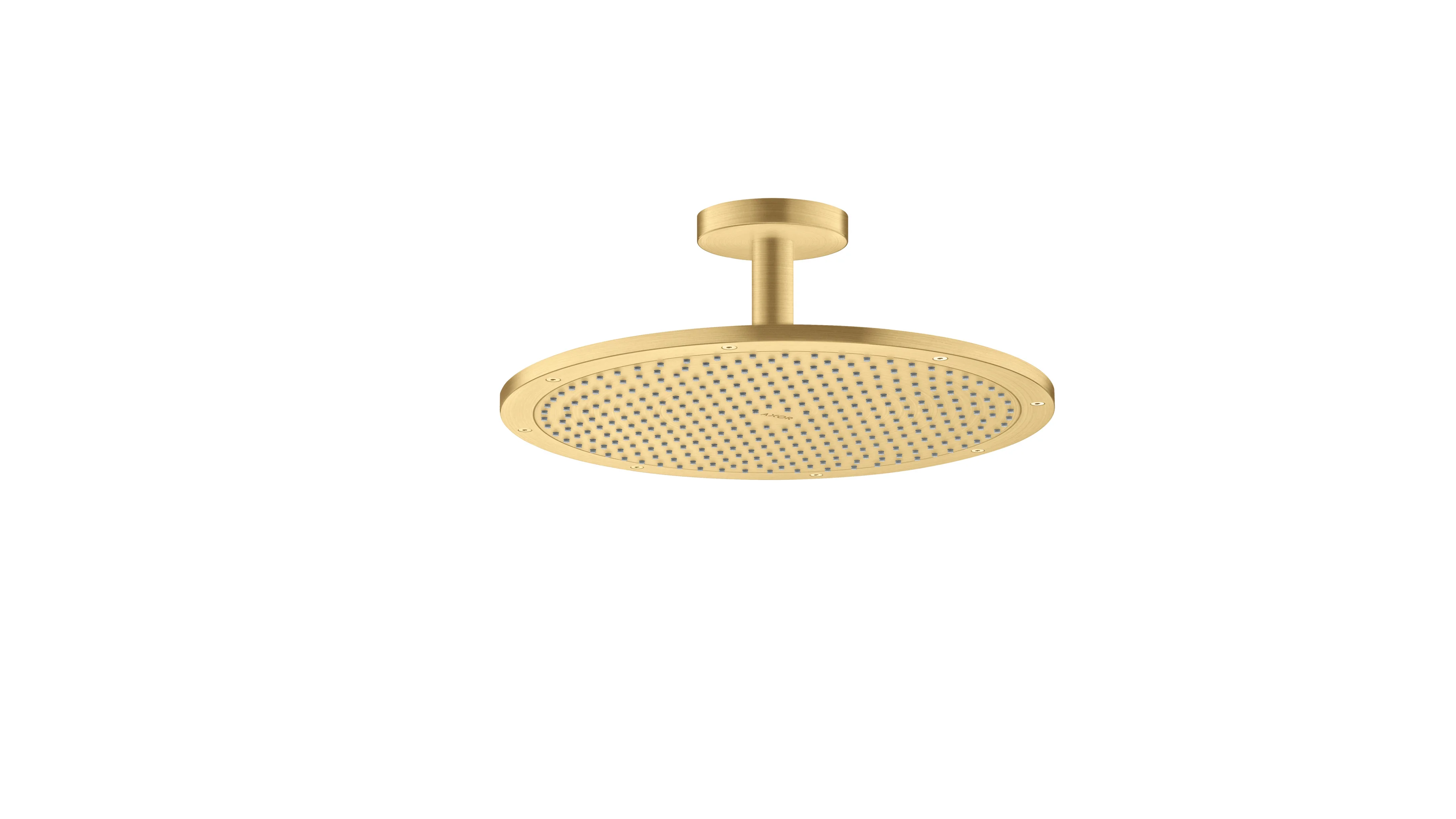 Hansgrohe AXOR ShowerSolutions Kopfbrause 350 1jet Brushed Gold Optic Deckenmontage