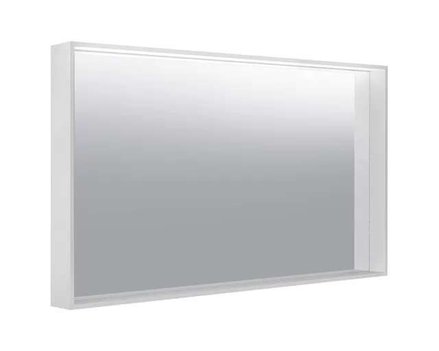 KEUCO Spiegel „Plan“ in Silber (eloxiert), 1200 × 700 mm