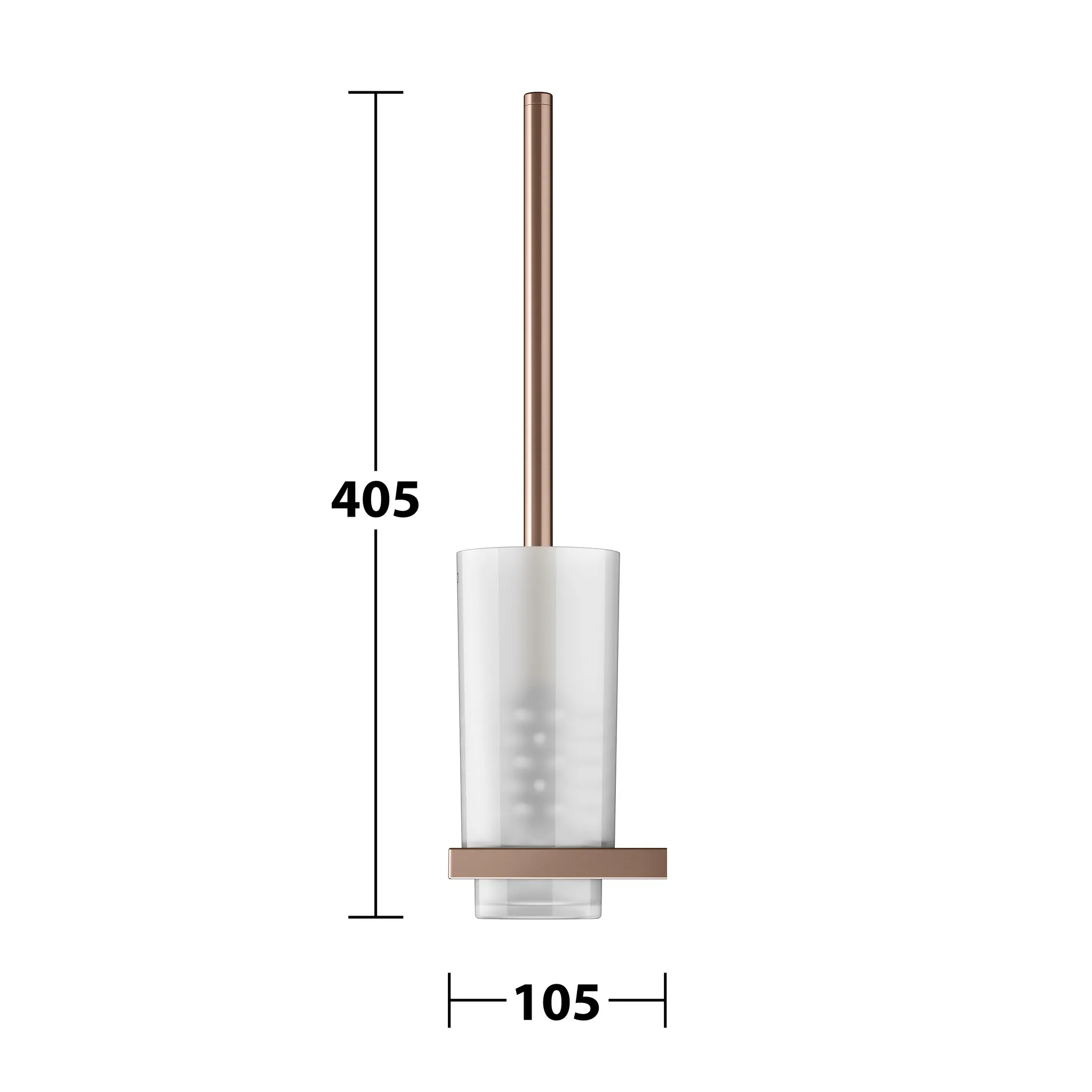 KEUCO EDITION 11 Toilettenbürstengarnitur mit Echtkristall-Einsatz Rotgold gebürstet KEUCO EDITION 11 Toilettenbürstengarnitur mit Echtkristall-Einsatz Rotgold gebürstet