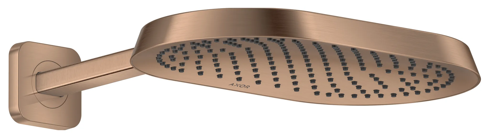 Hansgrohe AXOR ShowerSphere Kopfbrause 370⁄220 1jet EcoSmart Brushed Red Gold