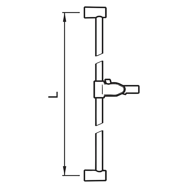 Laufen Brausestange SimiGliss, rund, 600mm, chrom Laufen Brausestange SimiGliss, rund, 600mm, chrom