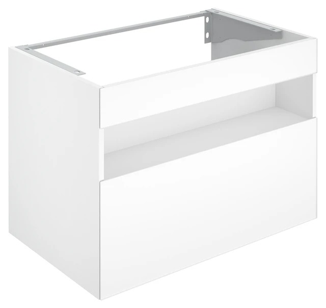 KEUCO Waschtischunterschrank mit Auszug „Stageline“ Inox (Glas, satiniert), Inox (Lack, seidenmatt), ohne Beleuchtung 800 × 625 × 490 mm KEUCO Waschtischunterschrank mit Auszug „Stageline“ Inox (Glas, satiniert), Inox (Lack, seidenmatt), ohne Beleuchtung 800 × 625 × 490 mm
