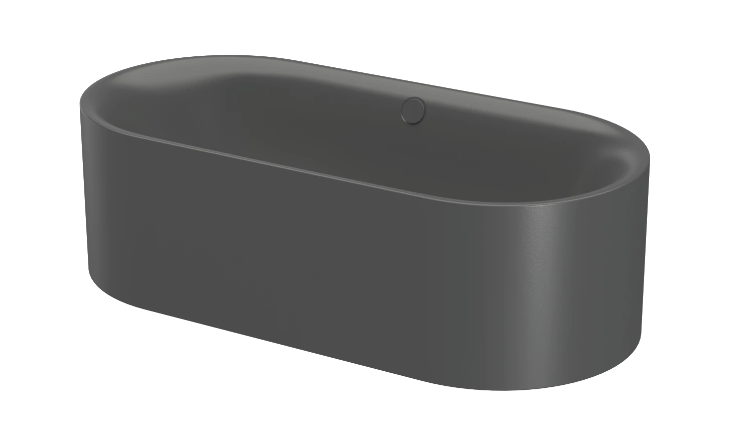 Bette oval Badewanne „BetteLux Oval Silhouette“ 190 × 90 cm in Slate