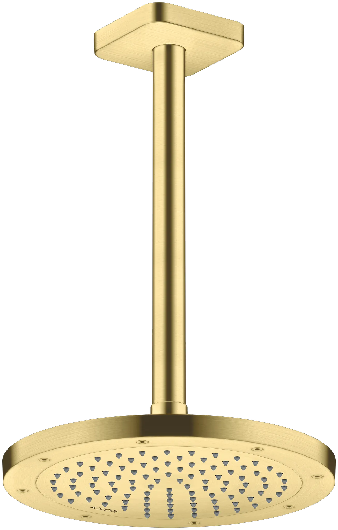 Hansgrohe AXOR ShowerSolutions Deckenanschluss 300 mm softsquare, Brushed Brass Hansgrohe AXOR ShowerSolutions Deckenanschluss 300 mm softsquare, Brushed Brass