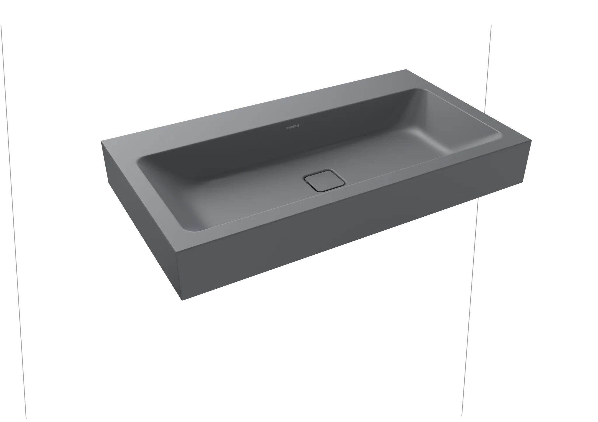 Kaldewei CONO Wandwaschtisch, cool grey 70, 900x500 mm, 120 mm Randhöhe, ohne Überlauf