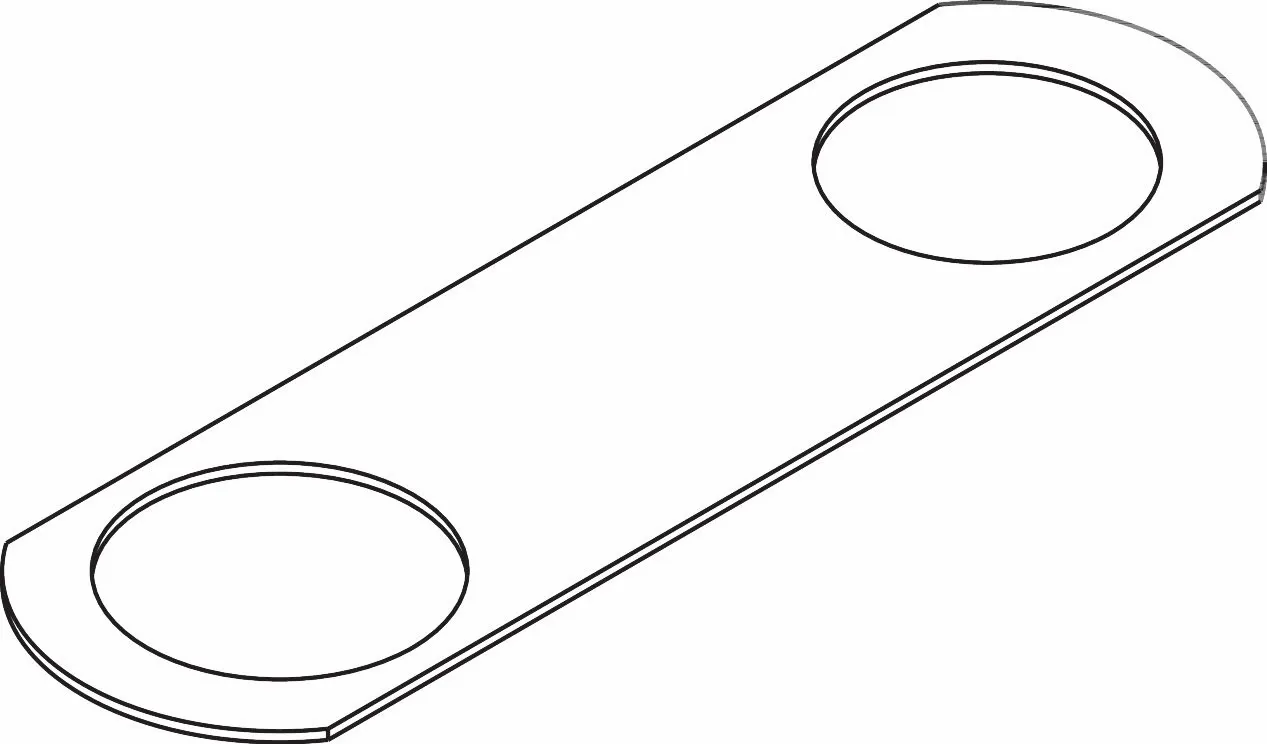 Hansgrohe AXOR Citterio C Mischer, Montageplatte, 3-Loch, chrom Hansgrohe AXOR Citterio C Mischer, Montageplatte, 3-Loch, chrom