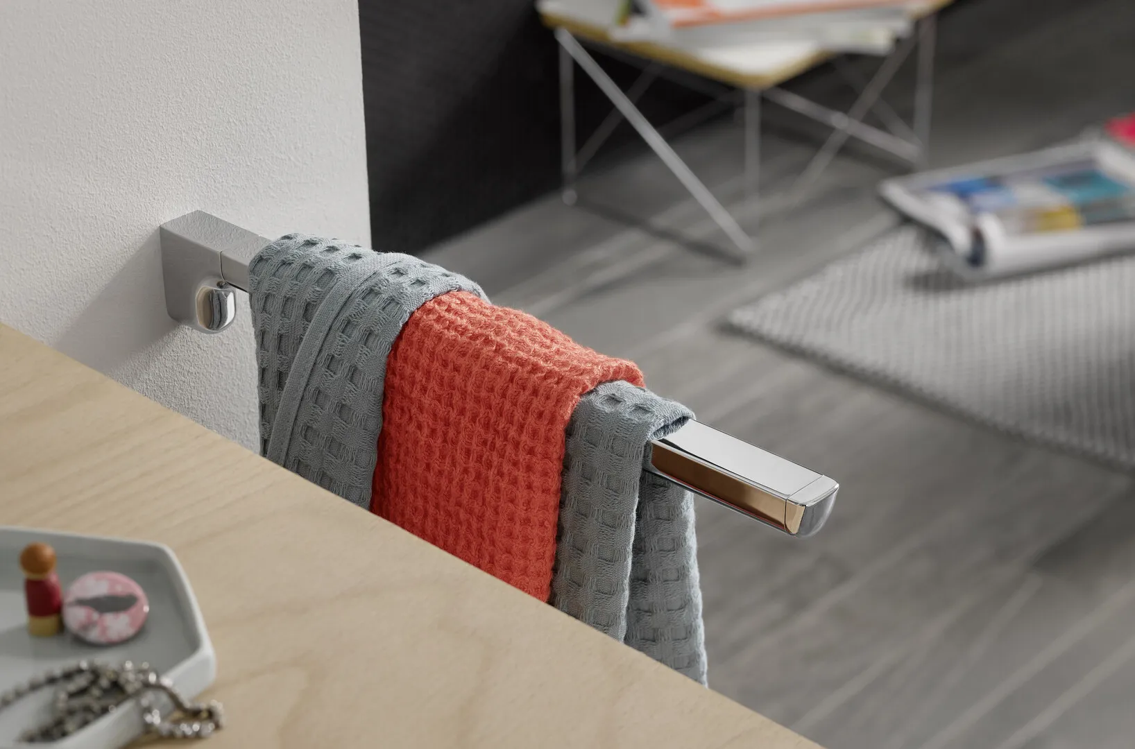 emco Handtuchhalter starr1-armig, 410mm, chrom emco Handtuchhalter starr1-armig, 410mm, chrom