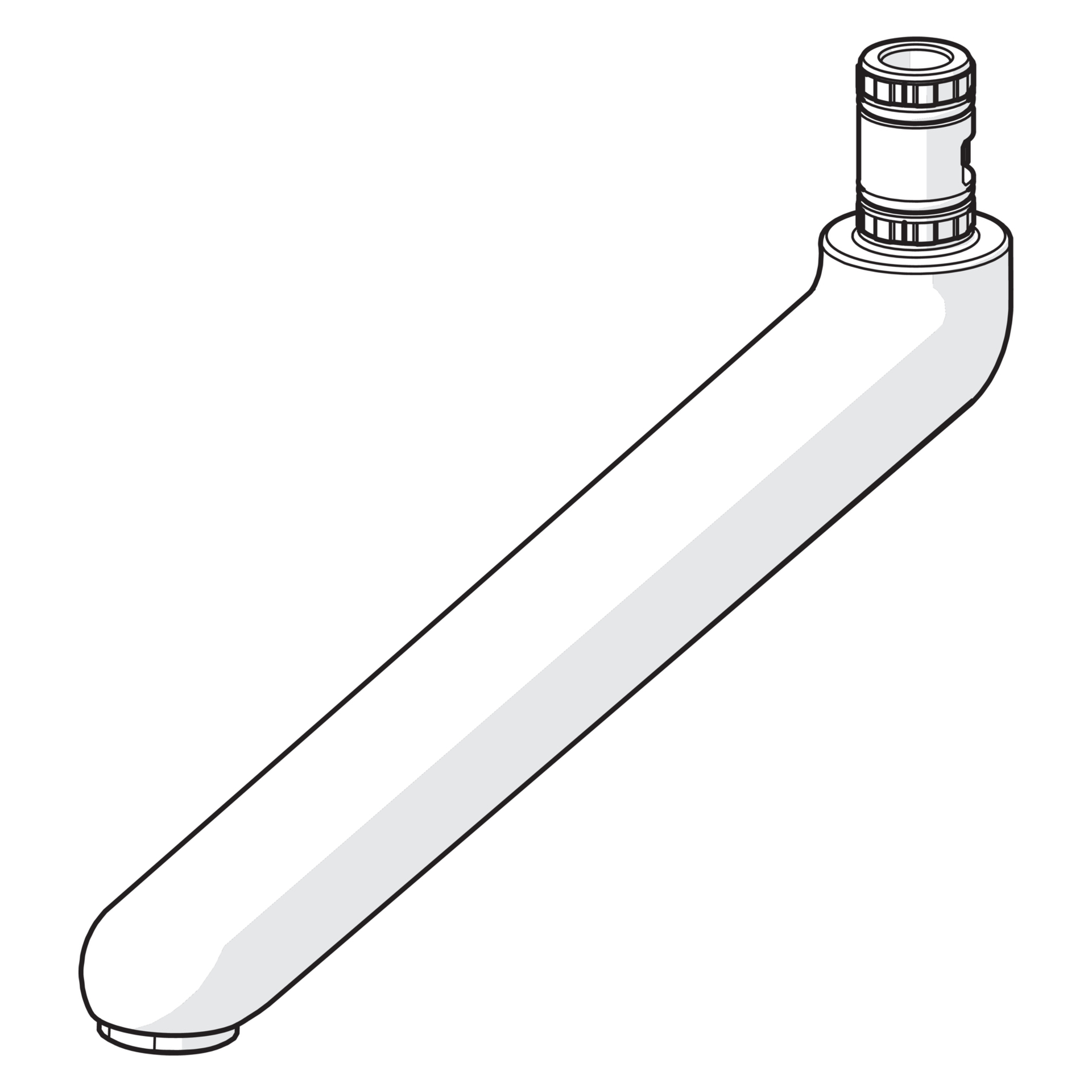 Hansa Auslauf Hansa 0270 L=226 Ausladung 226 mm Chrom Hansa Auslauf Hansa 0270 L=226 Ausladung 226 mm Chrom
