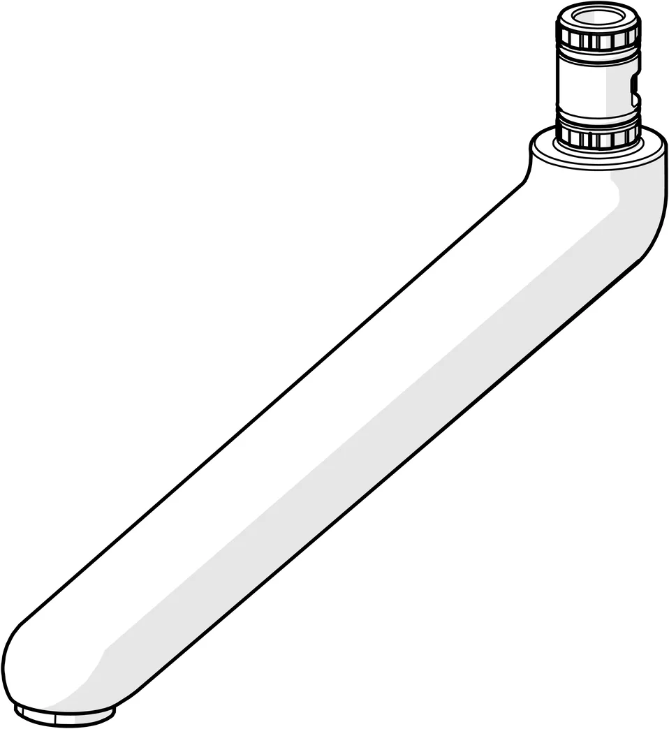 Hansa Auslauf Hansa 0270 L=226 Ausladung 226 mm Chrom