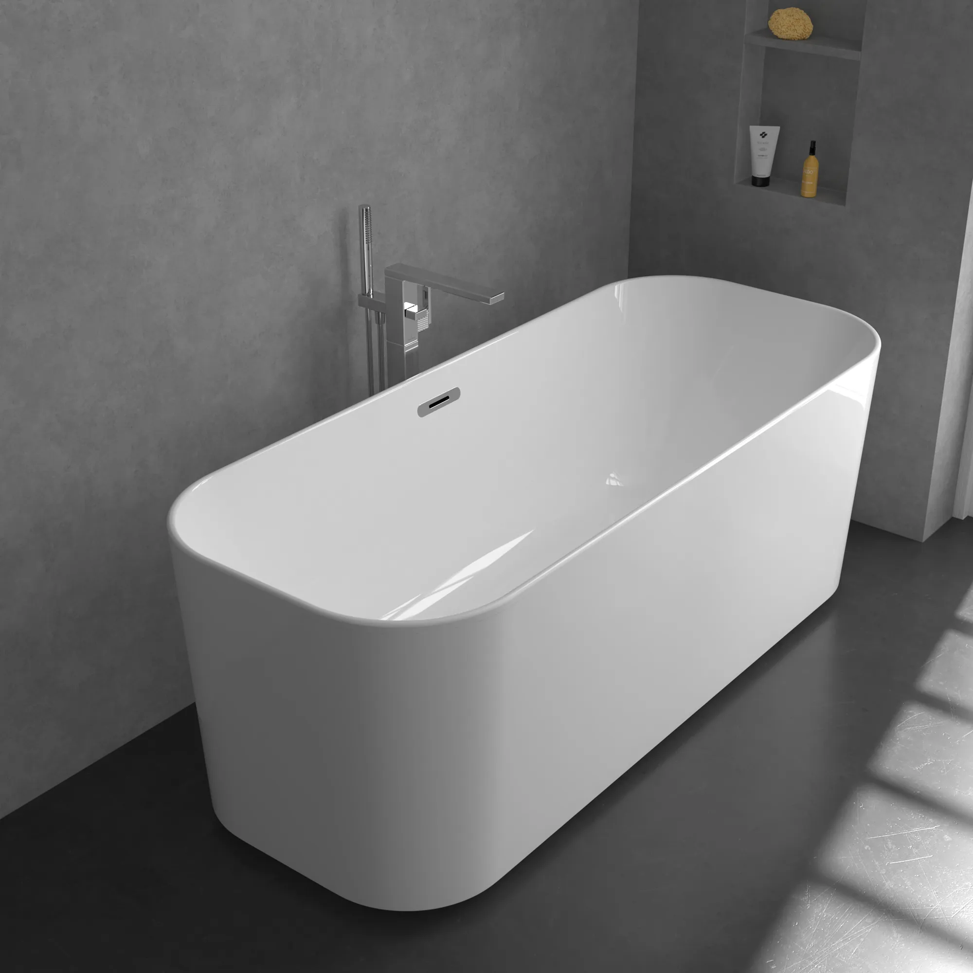 Einhand-Wannenarmatur „Mettlach“ Ausladung 237 mm in Chrom Einhand-Wannenarmatur „Mettlach“ Ausladung 237 mm in Chrom