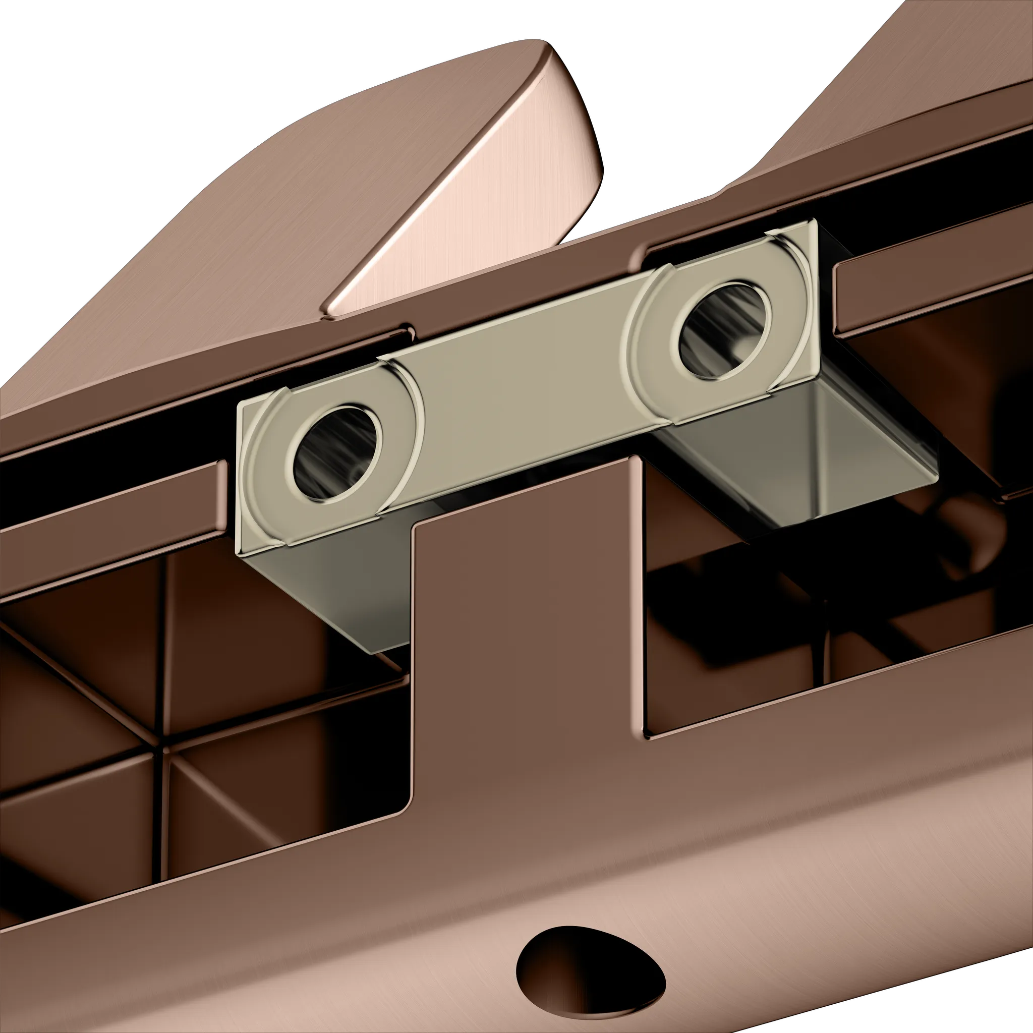 Collection Moll Handtuchhaken doppelt Rotgold gebürstet Collection Moll Handtuchhaken doppelt Rotgold gebürstet