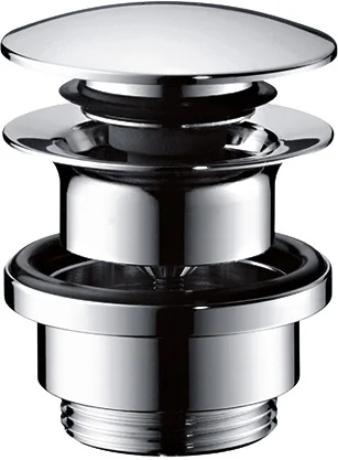Hansgrohe AXOR Ablaufventil Push-Open Chrom DN32 mit Überlaufloch für Waschtisch und Bidetmischer