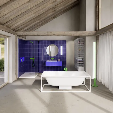 Bette BetteLux Shape Badewanne Rechteck, 1800 x 800 mm, Midnight, glasierter Titan-Stahl, Freistehend, 2-Sitzer Bette BetteLux Shape Badewanne Rechteck, 1800 x 800 mm, Midnight, glasierter Titan-Stahl, Freistehend, 2-Sitzer