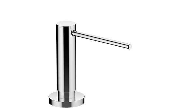 Dornbracht Spender mit Rosette - Chrom, Ausladung 124 mm, 500 ml Flaschenvolumen Dornbracht Spender mit Rosette - Chrom, Ausladung 124 mm, 500 ml Flaschenvolumen