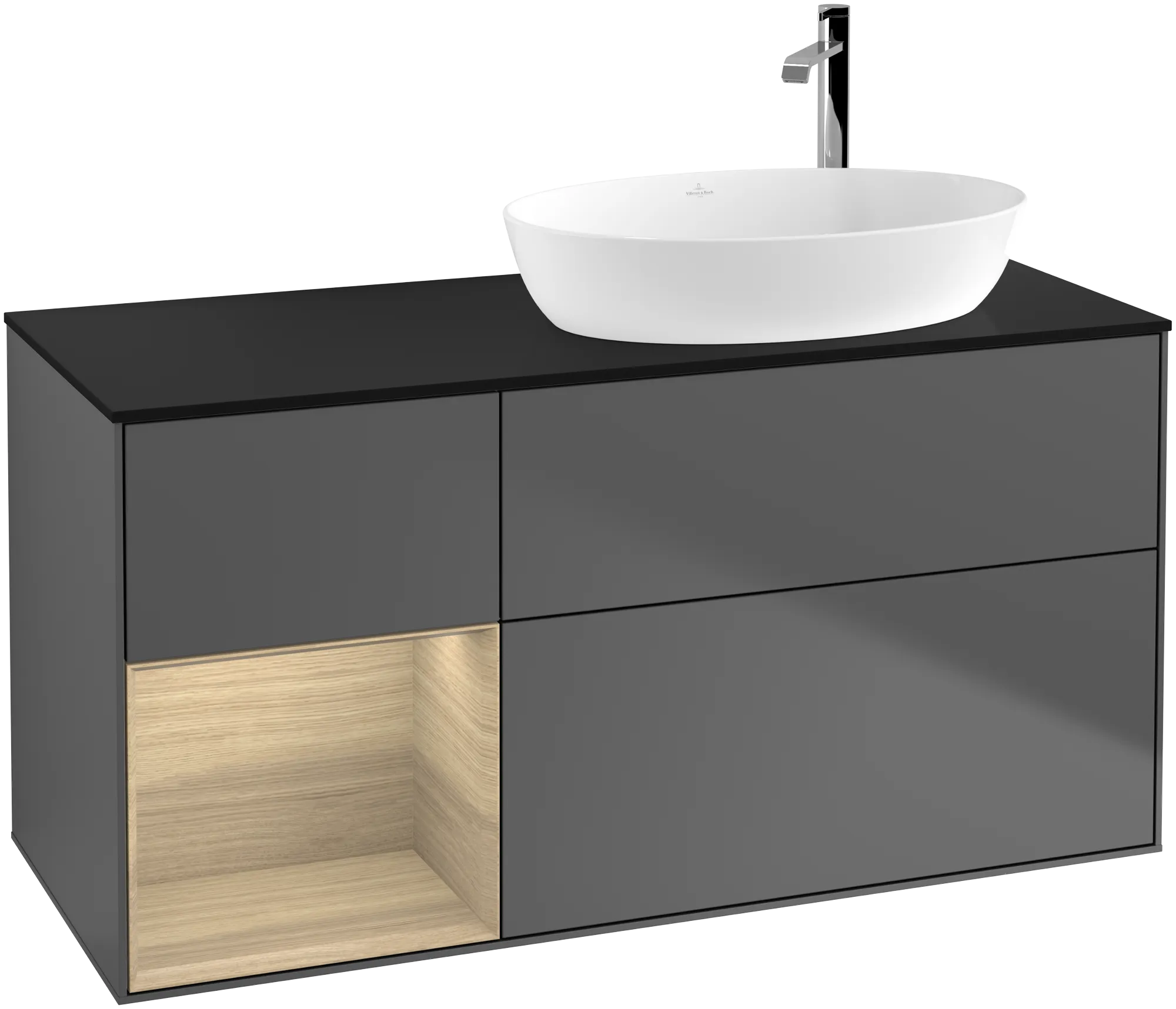 Villeroy & Boch Finion Waschbeckenunterschrank F92 1200x603x501mm Anthrazit