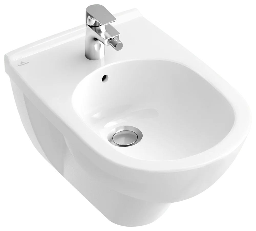 Villeroy & Boch O.novo Bidet Wandhängend 360x560mm Oval Weiß Alpin CeramicPlus Villeroy & Boch O.novo Bidet Wandhängend 360x560mm Oval Weiß Alpin CeramicPlus