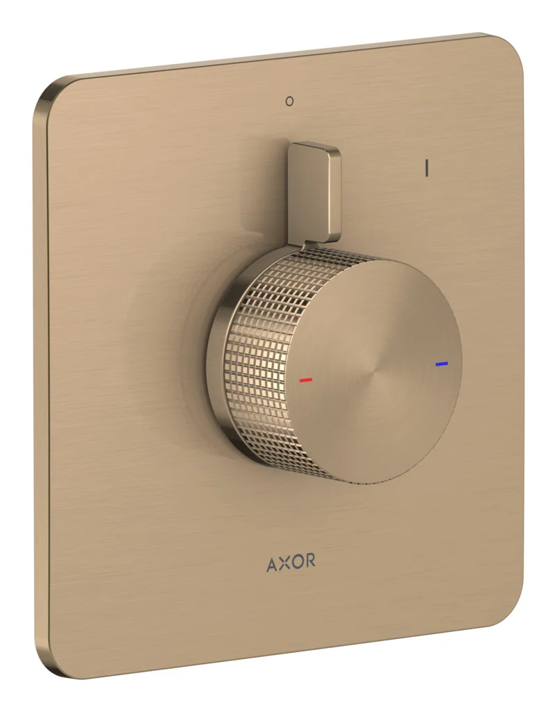 Hansgrohe AXOR Citterio C Brausemischer Unterputz Cubic cut BBR Brushed Bronze 1 Verbraucher