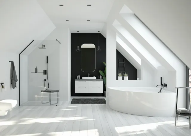 Hoesch iSensi Eck 1500x1500 Monolith mit Überlaufschlitz und Klick-Klack Siphon, Weiß Hoesch iSensi Eck 1500x1500 Monolith mit Überlaufschlitz und Klick-Klack Siphon, Weiß