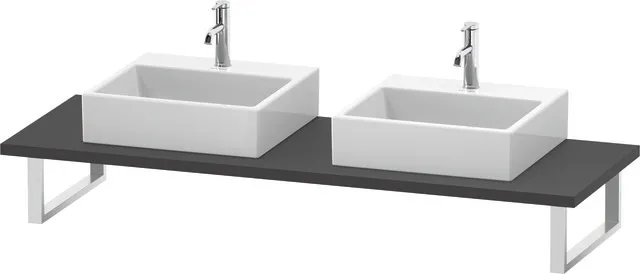 Duravit Konsole „L-Cube“ in Graphit Matt Duravit Konsole „L-Cube“ in Graphit Matt